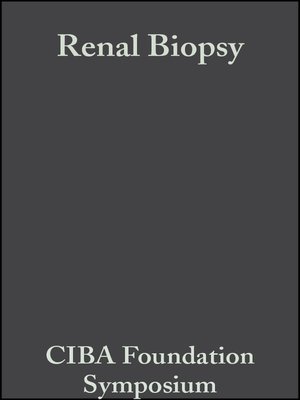cover image of Renal Biopsy